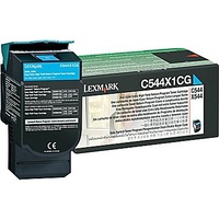 LEXMARK CYAN TONER YIELD 4000 PAGES FOR C544 X544