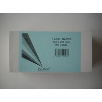 Flash Cards 6 Sheet 203mm x 102mm White Pack 100