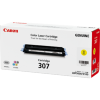 CANON CART307Y YELLOW TONER FOR LBP5000 LBP5100 2K