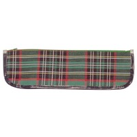 Pencil Case Tartan 340 x 100mm Single Zip 