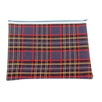 Pencil Case Tartan 375 x 264mm Single Zip