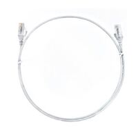 8ware CAT6 Ultra Thin Slim Cable 10m - White Color Premium RJ45 Ethernet Network LAN UTP Patch Cord 26AWG for Data Only