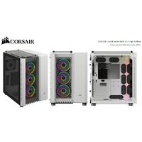 Corsair Crystal Series 680X RGB ATX High Airflow, USB 3.1 Type-C, Tempered Glass, Dual Chamber Cube Case, PCI Expansion Slots 8+2,  White. (LS)