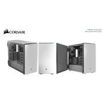 Corsair Carbide 678C E-ATX USB Type-C, PWM Fan Controller, 5.25' ODD Bay x1 , 3.5' x6, 2.5' x3, TG, Low Noise, PCI 7+2 vertical, White Case. (LS)