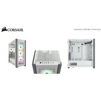 Corsair Obsidian 7000x RGB TG Tower Case, Mini-ITX, M-ATX, ATX, E-ATX, 3x 140 RGB PWM Fan,USB 3.1 Type C, 10x 2.5', 6x 3.5' HDD. White (LS)