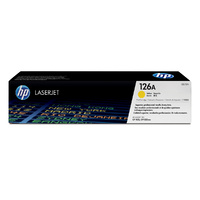 HP 126A YELLOW TONER 1000 PAGE YIELD FOR LJ PRO CP1020