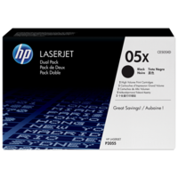 HP 05X BLACK DUAL TONER PACK 2X 6500 PAGE YIELD FOR LJ P2055