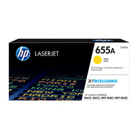 HP 655A YELLOW TONER - APPROX 10.5K PAGES - M652, M653, M681, M682 COMPATIBLE