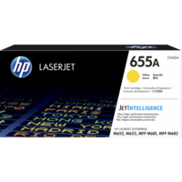 HP 655A YELLOW TONER - APPROX 10.5K PAGES - M652, M653, M681, M682 COMPATIBLE