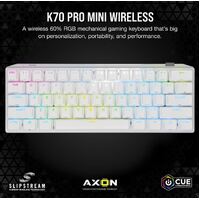 CORSAIR K70 PRO MINI WIRELESS RGB 60% Mechanical Gaming Keyboard, Backlit RGB LED, CHERRY MX SPEED, Black, White PBT Keycaps NDA Sept 14