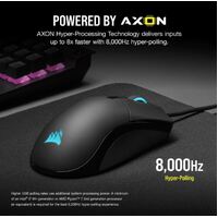 Corsair SABRE RGB PRO CHAMPION SERIES Gaming Mice - RGB, Ultra Lightweight, 18,000 DPI sensor,  Axon 8,000 Hz Hyper-Polling, Flexible weave Cable