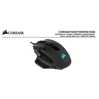 Corsair Nightsword RGB Smart Tunable, FPS/MOBA, 18000 DPI, Gaming Mouse