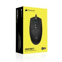 Corsair Katar PRO XT, Ultra Light Weight 73g, Wheel RGB, ICUE Software, Quik Strike Buttons,18k DPI, Compact symetric Shape, Gaming Mice