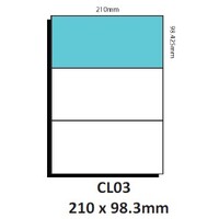 Label Austab Laser Copier CL03 210 x 98.3mm Box 100