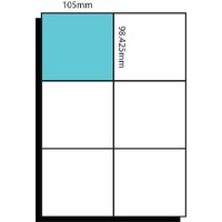 Label Austab Laser Copier CL06 105 x 98.3mm Box 100