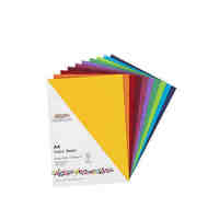 Colourboard 200gsm A4 Assorted Colours Pack 100
