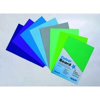 Colourboard 200gsm A4 Assorted Cools Pack 50