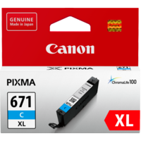 CANON CLI671XLC CYAN EXTRA LARGE INK TANK FOR MG5760BK  MG6860 MG7760