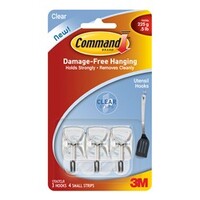 Command Adhesive 3M Hook Utensil Clear 17067CLR 