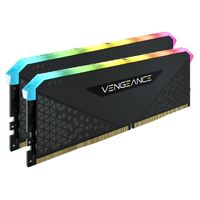 Corsair Vengeance RGB RS 16GB (2X8GB) DDR4 3600MHz C18 18-22-22-42 Black Heatspreader Desktop Gaming Memory