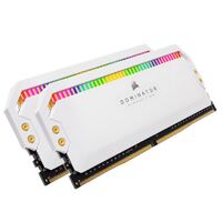 Corsair Dominator Platinum RGB 16GB (2x8GB) DDR4 3200MHz C16 1.35V UDIMM XMP 2.0 White Heatspreaders Desktop PC Gaming Memory