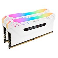 Corsair Vengeance RGB PRO 16GB (2x8GB) DDR4 2666MHz C16 Desktop Gaming Memory White