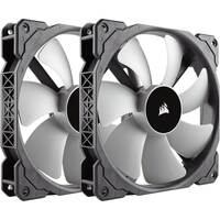 Corsair ML140 140mm Premium Magnetic Levitation Fan — Twin Pack. Ultra High Air Flow 97 CFM, 400 to 2000 RPM (LS)