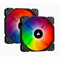 Corsair SP 140mm Fan RGB PRO Twin Pack with Lighting Node Core, ICUE Software. (LS)