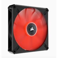 Corsair ML ELITE Series, ML140 LED ELITE, 140mm Magnetic Levitation Red LED Fan with AirGuide, Single Pack