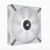 Corsair ML ELITE Series, ML140 LED ELITE WHITE, 140mm Magnetic Levitation Red LED Fan with AirGuide, Single Pack