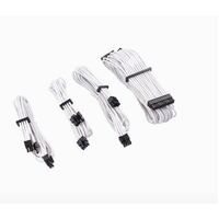 Corsair - WHITE Premium Individually Sleeved PSU Cables Starter Kit Type 4 Gen 4 – White