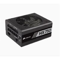 Corsair 750W HX 80+ Platinum Fully Modular 135mm FAN, ATX Power Supply, PSU, 10 Years Warranty