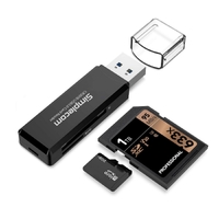 Simplecom CR301B 2 Slot SuperSpeed USB 3.0 Card Reader 