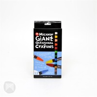 Crayon Micador Giant Octagonal CRM312/412 Pack 12  