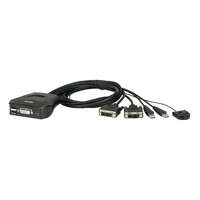 ATEN 2 PORT USB 2.0 DVI CABLE KVM SWITCH 2YR