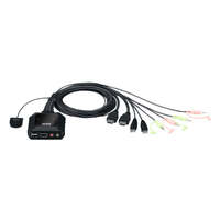 ATEN 2 PORT USB 4K @60HZ HDMI CABLE KVM SWITCH 2YR