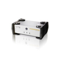 Aten Desktop Sharing Device 2 Port Single Computer VGA, 1x Custom KVM Cable Included, Selection Via Front Panel (LS)