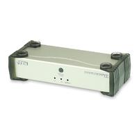 Aten Desktop Sharing Device 2 Port Single Computer DVI, 1x Custom KVM Cable Included, Selection Via Front Panel (LS)