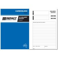 Delivery Docket Book Carbonless Impact A5 Duplicate CS530