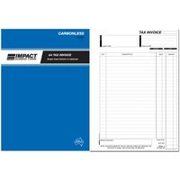 Tax Invoice Book Carbonless Impact A4 SMC Triplicate CS590