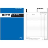 Invoice and Statement Book Duplicate Carbonless Impact A4 DMC CS600 