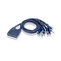 ATEN 4 PORT USB VGA CABLE KVM SWITCH WITH AUDIO 2YR