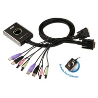 ATEN 2 PORT USB 2.0 DVI CABLE KVMP SWITCH WITH AUDIO 2YR