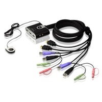 ATEN 2 PORT USB HDMI CABLE KVM SWTCH 2YR