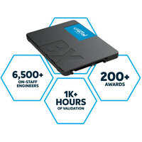 CRUCIAL BX500 1TB, 2.5" INTERNAL SATA SSD, 540R/500W MB/s, 3YR WTY