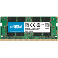 CRUCIAL 16GB DDR4 NOTEBOOK MEMORY, PC4-21300, 2666MHz, UNRANKED, LIFE WTY