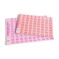 Spinning Wheel Raffle Ticket Pad 50 Sheets Numbered 1 to 64 