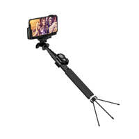 Cygnett GoStick Bluetooth Selfie Stick & Tripod - Black (CY1735UNSES), Versatile Functionality, Bluetooth Camera Control, Telescopic stick – 62cm