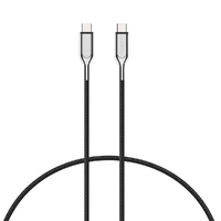 Cygnett Armoured USB-C to USB-C (3.1) Cable (1M) - Black (CY2675PCTYC), Support 5A/100W Fast Charging, 10Gbps Transfer Speeds, Scratch Resistance