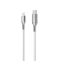 Cygnett Armoured Lightning to USB-C Cable (1M) - White (CY2800PCCCL), Fast charge your iPhone (30W), MFi certified, Certified for 20,000 bend cycles